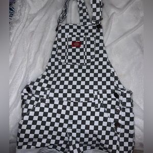 Checkered dickies overalls